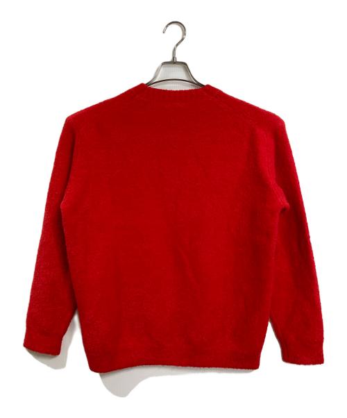 BEAUTY&YOUTH（ビューティーアンドユース）BEAUTY&YOUTH (ビューティーアンドユース) クルーネックニット　長袖ニット レッド サイズ:L 未使用品の古着・服飾アイテム