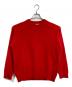BEAUTY&YOUTH（ビューティーアンドユース）の古着「クルーネックニット　長袖ニット」｜レッド