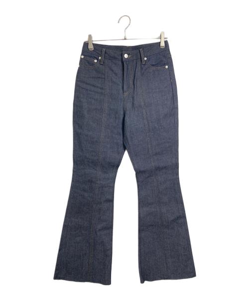 anuans（アニュアンス）anuans (アニュアンス) センターシームセミフレアデニム　ジーンズ インディゴ サイズ:2 未使用品の古着・服飾アイテム