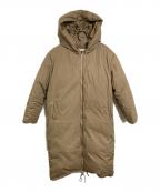 STATE OF MINDステートオブマインド）の古着「ダウンコート　フード付きコート　ジップアップコート」｜ベージュ