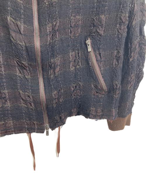 bukht（ブフト）bukht (ブフト) RIB BLOUSON  リブブルゾン　アウター　ライトアウター　日本製 ブラウン サイズ:1（M）の古着・服飾アイテム