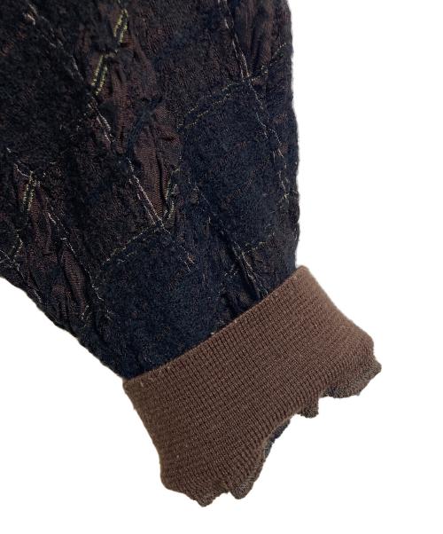 bukht（ブフト）bukht (ブフト) RIB BLOUSON  リブブルゾン　アウター　ライトアウター　日本製 ブラウン サイズ:1（M）の古着・服飾アイテム