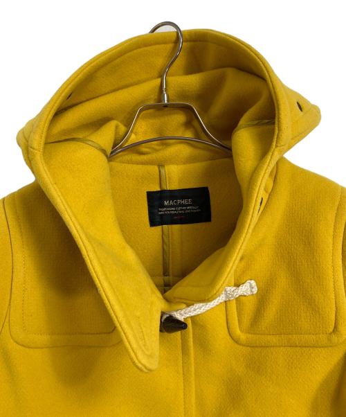 MACPHEE（マカフィー）MACPHEE (マカフィー) ダッフルコート　アウター　ウールコート　ロングコート イエロー サイズ:38の古着・服飾アイテム