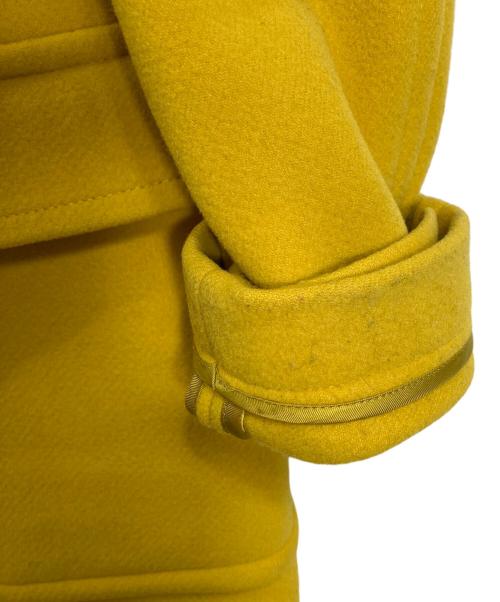 MACPHEE（マカフィー）MACPHEE (マカフィー) ダッフルコート　アウター　ウールコート　ロングコート イエロー サイズ:38の古着・服飾アイテム