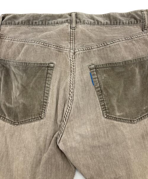 GOODENOUGH（グッドイナフ）GOODENOUGH (グッドイナフ) 00’'S コーデュロイパンツ　ベロア　切り替えパンツ グレー サイズ:Lの古着・服飾アイテム