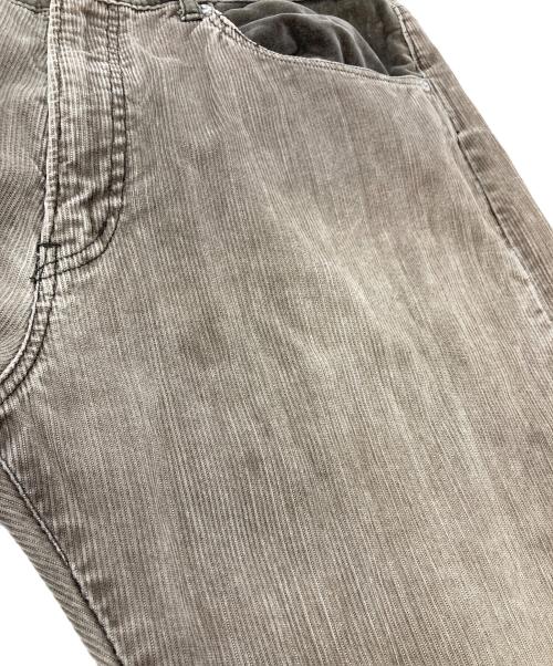 GOODENOUGH（グッドイナフ）GOODENOUGH (グッドイナフ) 00’'S コーデュロイパンツ　ベロア　切り替えパンツ グレー サイズ:Lの古着・服飾アイテム