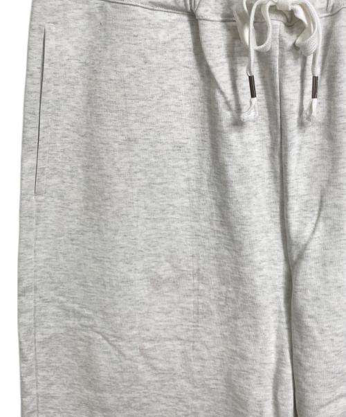 H BEAUTY&YOUTH（エイチ ビューティー&ユース）H BEAUTY&YOUTH (エイチ ビューティー&ユース) ヘビーハイブリッドコットン イージーパンツ　ワイドパンツ ライトグレー サイズ:Lの古着・服飾アイテム