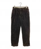 RALPH LAURENラルフローレン）の古着「【古着】コーデュロイタックパンツ　コーデュロイパンツ」｜ブラウン