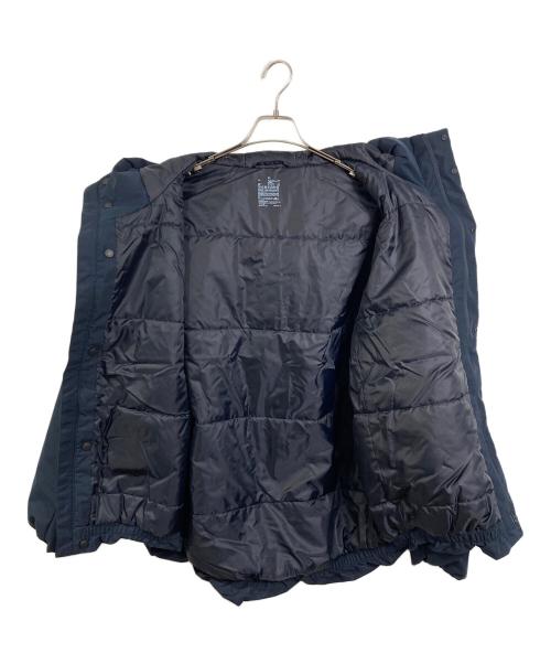 無印良品（ムジルシリョウヒン）無印良品 (ムジルシリョウヒン) 防風撥水中わたフードジャケット　中綿ジャケット　パフジャケット　アウター　ヘビーアウター ネイビー サイズ:XLの古着・服飾アイテム