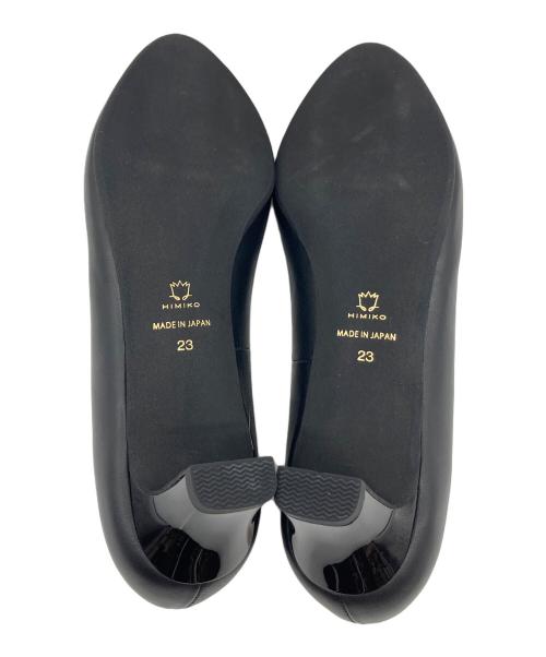 卑弥呼（ヒミコ）卑弥呼 (ヒミコ) 撥水アーモンドトゥパンプス　セレモニー　フォーマル　日本製 ブラック サイズ:23 未使用品の古着・服飾アイテム
