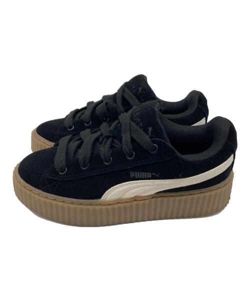 PUMA（プーマ）PUMA (プーマ) ローカットスニーカー　	CREEPER PHATTY　厚底スニーカー ブラック サイズ:US5.5の古着・服飾アイテム