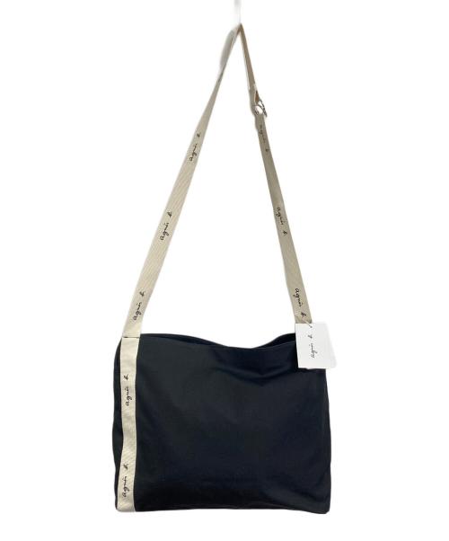 agnes b voyage（アニエスベーボヤージュ）agnes b voyage (アニエスベーボヤージュ) ショルダーバッグ　斜めがけ 肩掛け レディース　通学 ブラック サイズ:実寸参照 未使用品の古着・服飾アイテム