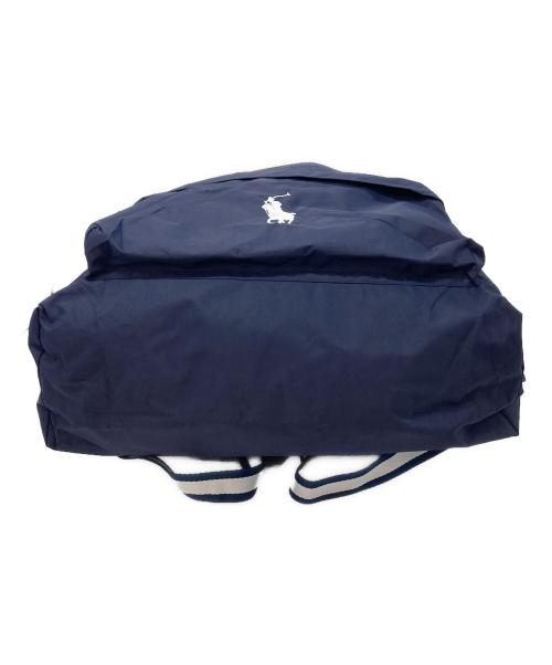 POLO RALPH LAUREN（ポロ・ラルフローレン）POLO RALPH LAUREN (ポロ・ラルフローレン) 撥水ナイロンショルダーバッグ　2WAY レインバック リュック型　ワンポイント ポロポニー ネイビー サイズ:実寸参照 未使用品の古着・服飾アイテム