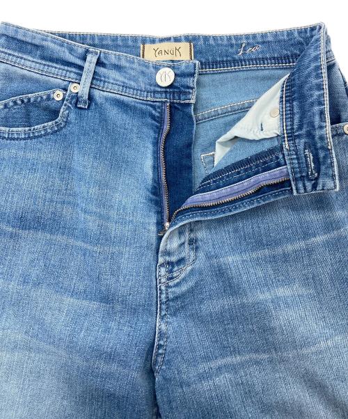 YANUK（ヤヌーク）YANUK (ヤヌーク) LEA ボーイズストレートパンツ ブルー サイズ:W24の古着・服飾アイテム