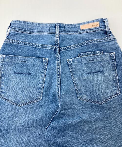 YANUK（ヤヌーク）YANUK (ヤヌーク) LEA ボーイズストレートパンツ ブルー サイズ:W24の古着・服飾アイテム