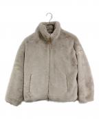 TATRASタトラス）の古着「BARBRA バルブラ ボアブルゾン　ファージャケット　ダブルジップ　25AW」｜ベージュ