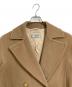 MaxMara (マックスマーラ) ヴァージンウールダブルコート　ロングコート　ウールコート　アウター　イタリア製 ベージュ サイズ:34：15000円