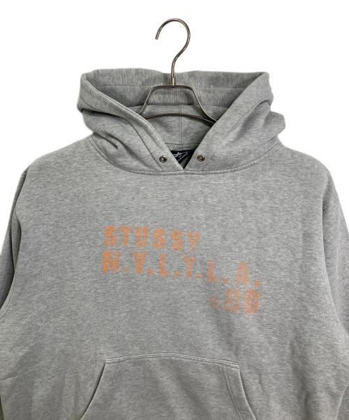 OLD STUSSY（オールドステューシー）OLD stussy (オールドステューシー) 【古着】90～00s プリントパーカー グレー サイズ:Mの古着・服飾アイテム