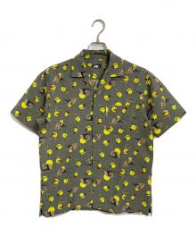 THE NORTH FACE（ザ ノース フェイス）の古着「ショートスリーブクライミングサマーシャツ　半袖シャツ　総柄　スポーツ　アウトドア」｜グリーン