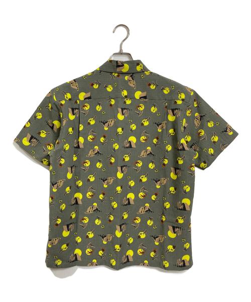 THE NORTH FACE（ザ ノース フェイス）THE NORTH FACE (ザ ノース フェイス) ショートスリーブクライミングサマーシャツ　半袖シャツ　総柄　スポーツ　アウトドア グリーン サイズ:Mの古着・服飾アイテム