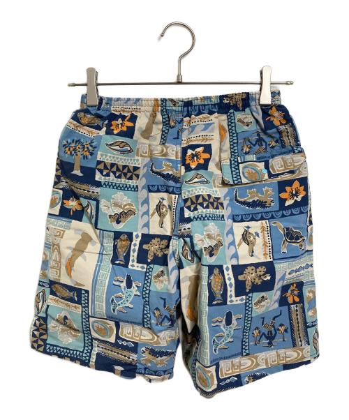 Patagonia（パタゴニア）Patagonia (パタゴニア) バギーズショーツ　水陸両用 水着 スイムウェア　海 プール 川遊び 登山 ランニング ジム キャンプ フェス  インナー　メッシュ　スポーツ　アウトドア　総柄 ベージュ×ネイビー サイズ:XSの古着・服飾アイテム