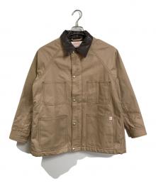 UNIVERSAL OVERALL×B:MING LIFE STORE by BEAMS（ユニバーサルオーバーオール×ビーミングライフストア バイ ビームス）の古着「別注 カバーオール　中綿ジャケット　アウター　」｜ベージュ