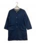 MACKINTOSH PHILOSOPHY（マッキントッシュ フィロソフィー）の古着「ノーカラーリバーシブルコート　ロングコート　アウター」｜ネイビー