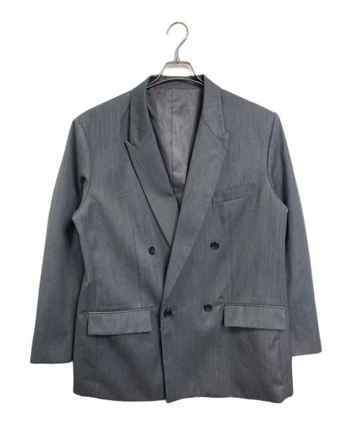 Lui's（ルイス）Lui's (ルイス) 2Bダブルテーラードジャケット　アウター　ライトアウター　セレモニー　フォーマル グレー サイズ:Sの古着・服飾アイテム