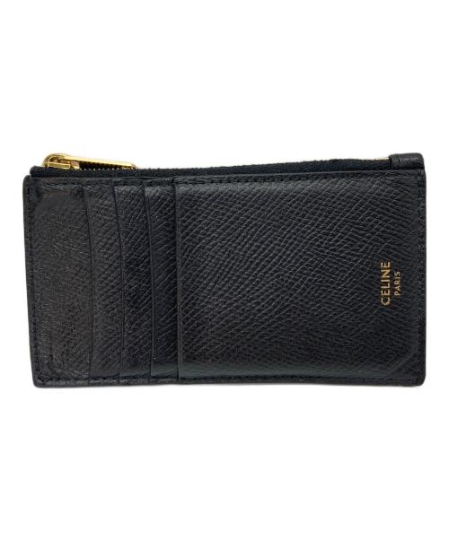 CELINE（セリーヌ）CELINE (セリーヌ) コンパクトジップ カードホルダー ブラックの古着・服飾アイテム
