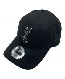 New Era×Saint Laurent Paris（ニューエラ×サンローランパリ）の古着「YSL モノグラム キャップ」｜ブラック