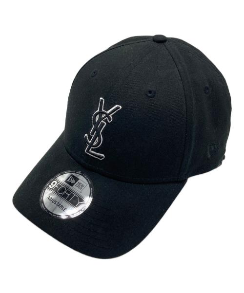 New Era（ニューエラ）New Era (ニューエラ) Saint Laurent Paris (サンローランパリ) YSL モノグラム キャップ ブラック サイズ:ONE　SIZEの古着・服飾アイテム