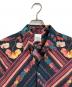 PAUL SMITH (ポールスミス) ストロベリースカルプリントシャツ　長袖シャツ　総柄　日本製 ブラック×オレンジ サイズ:XL：8000円