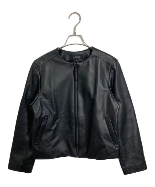 UNTITLED（アンタイトル）UNTITLED (アンタイトル) ラムレザージャケット ブラック サイズ:2 未使用品の古着・服飾アイテム
