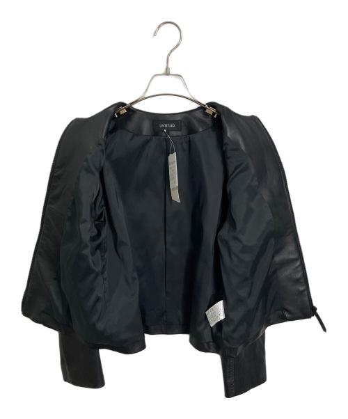 UNTITLED（アンタイトル）UNTITLED (アンタイトル) ラムレザージャケット ブラック サイズ:2 未使用品の古着・服飾アイテム
