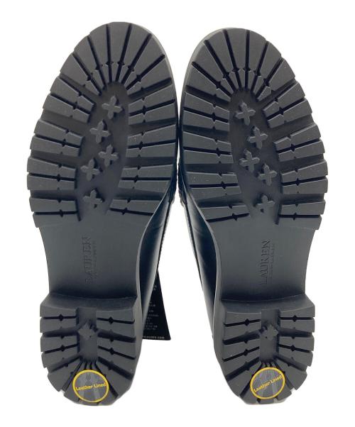 LAUREN RALPH LAUREN（ローレンラルフローレン）LAUREN RALPH LAUREN (ローレンラルフローレン) MARLI FLATS/マーリーフラットコインローファー　ローファー　セレモニー　フォーマル　厚底 ブラック サイズ:US 7 未使用品の古着・服飾アイテム