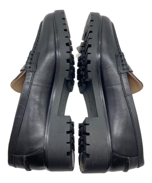 LAUREN RALPH LAUREN（ローレンラルフローレン）LAUREN RALPH LAUREN (ローレンラルフローレン) MARLI FLATS/マーリーフラットコインローファー　ローファー　セレモニー　フォーマル　厚底 ブラック サイズ:US 7 未使用品の古着・服飾アイテム