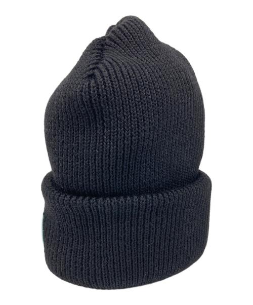 SAINT MICHAEL（セントマイケル）SAINT MICHAEL (セントマイケル) 25AW SAINT KNIT CAP ニット帽　 ブラック サイズ:実寸参照の古着・服飾アイテム