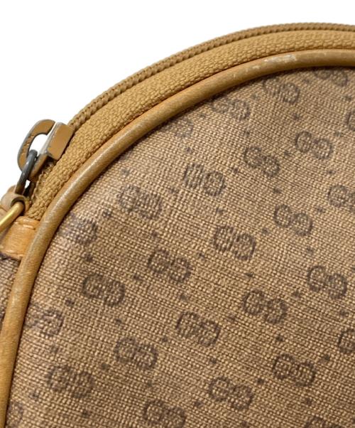 GUCCI（グッチ）GUCCI (グッチ) マイクロGGショルダーバッグ　OLD GUCCI　ミニバッグ　イタリア製 ベージュ サイズ:実寸参照の古着・服飾アイテム