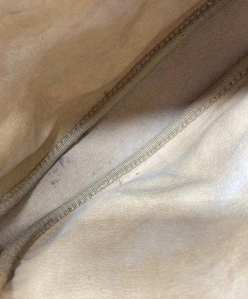 GUCCI（グッチ）GUCCI (グッチ) マイクロGGショルダーバッグ　OLD GUCCI　ミニバッグ　イタリア製 ベージュ サイズ:実寸参照の古着・服飾アイテム