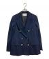 UNITED ARROWS（ユナイテッドアローズ）の古着「金釦ダブルジャケット　アウター　ライトアウター　セレモニー　フォーマル　オフィスカジュアル」｜ネイビー