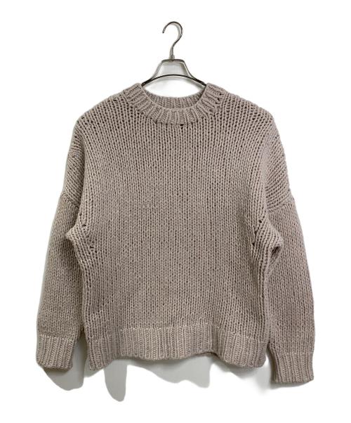 THE SHISHIKUI（シシクイ）THE SHISHIKUI (シシクイ) ウールニットセーター　長袖ニット ベージュ サイズ:FREEの古着・服飾アイテム