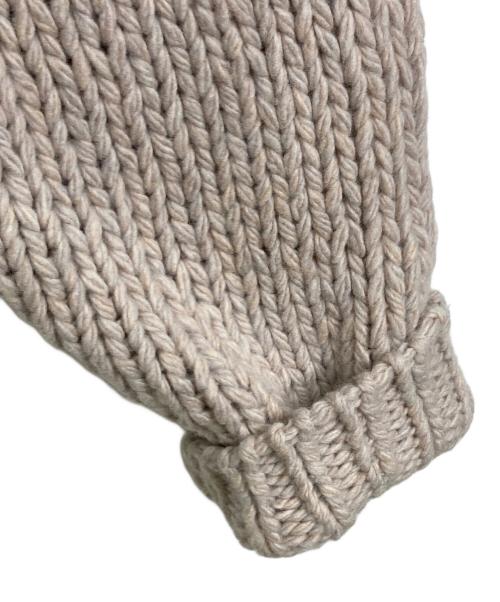 THE SHISHIKUI（シシクイ）THE SHISHIKUI (シシクイ) ウールニットセーター　長袖ニット ベージュ サイズ:FREEの古着・服飾アイテム