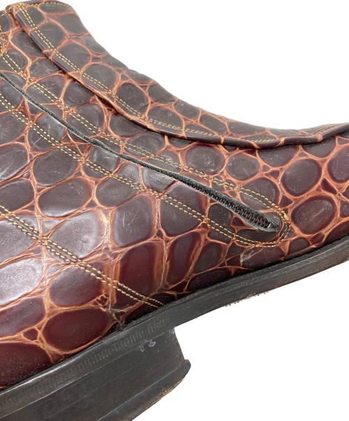 JEAN BAPTISTE RAUTUREAU（ジャンバティストゥルーツゥロウ）JEAN BAPTISTE RAUTUREAU (ジャンバティストゥルーツゥロウ) サイドジップブーツ　ショートブーツ ブラウン サイズ:43の古着・服飾アイテム