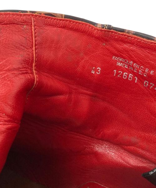 JEAN BAPTISTE RAUTUREAU（ジャンバティストゥルーツゥロウ）JEAN BAPTISTE RAUTUREAU (ジャンバティストゥルーツゥロウ) サイドジップブーツ　ショートブーツ ブラウン サイズ:43の古着・服飾アイテム