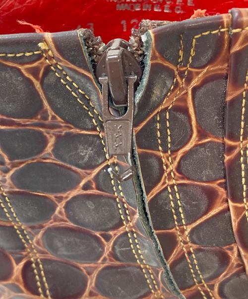 JEAN BAPTISTE RAUTUREAU（ジャンバティストゥルーツゥロウ）JEAN BAPTISTE RAUTUREAU (ジャンバティストゥルーツゥロウ) サイドジップブーツ　ショートブーツ ブラウン サイズ:43の古着・服飾アイテム