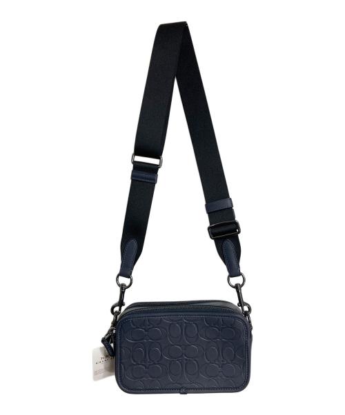 COACH（コーチ）COACH (コーチ) ワイアット クロスボディ バッグ　ショルダーバッグ　 ネイビー サイズ:実寸参照の古着・服飾アイテム