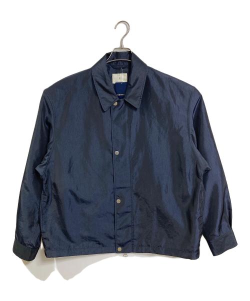 EDIFICE（エディフィス）EDIFICE (エディフィス) Chambray Short Blouson  シャンブレー ショート ブルゾン アウター　ライトアウター ネイビー サイズ:L 未使用品の古着・服飾アイテム