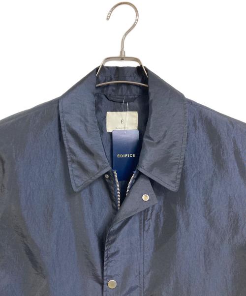 EDIFICE（エディフィス）EDIFICE (エディフィス) Chambray Short Blouson  シャンブレー ショート ブルゾン アウター　ライトアウター ネイビー サイズ:L 未使用品の古着・服飾アイテム