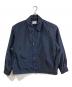 EDIFICE（エディフィス）の古着「Chambray Short Blouson  シャンブレー ショート ブルゾン アウター　ライトアウター」｜ネイビー