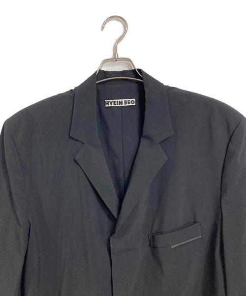 HYEIN SEO（ヘインソ）HYEIN SEO (ヘインソ) 22SS ナイロンテーラードジャケット ブラック サイズ:4の古着・服飾アイテム